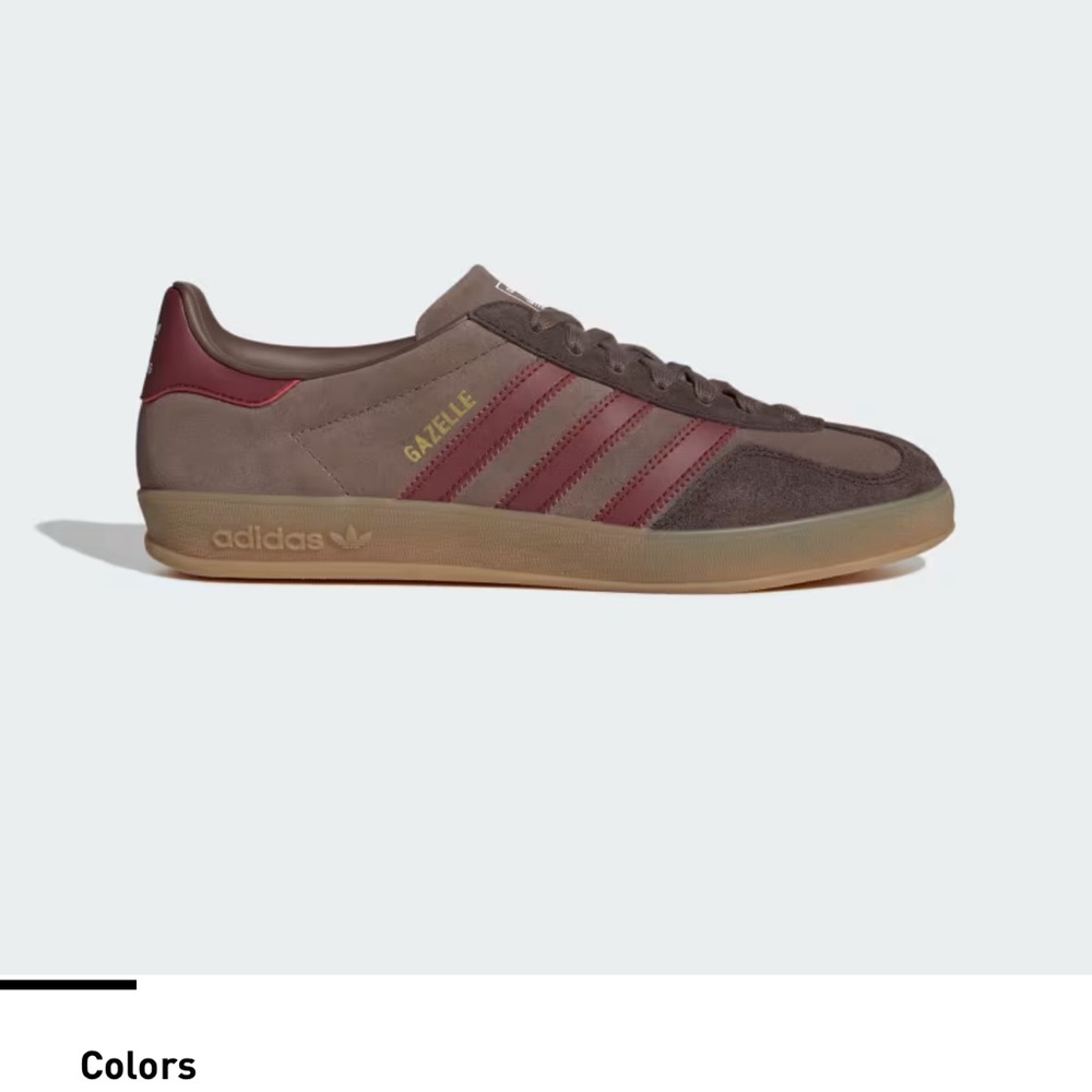 Adidas Men's Brown and Red Sneakers